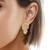 10K Yellow Gold Extra Large Nugget Earrings 