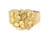 10K Yellow Gold Men Large Nugget Ring