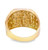 10K Yellow Gold Men Extra Large Nugget Ring