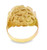 10K Yellow Gold Men Round Nugget Ring