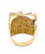 10K Yellow Gold Men Extra Large Square Nugget Ring