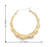 10K Yellow Gold Extra Small Bamboo Hoop Earrings 