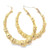 10K Yellow Gold Small Bamboo Hoop Earrings 