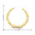 10K Yellow Gold X-Extra Large Bamboo Hoop Earrings 