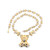 10K Two-Tone Gold Teddy Bear Chain 20" Inches