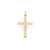 10K Yellow Gold Diamond Cross Charm 3.40ct