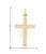 10K Yellow Gold Diamond Cross Charm 3.40ct