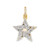 10kt Yellow Gold Baguette Diamond Star Charm 1.00ct