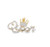 10kt Yellow Gold Diamond Queen with Crown Charm 0.95ct