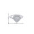 10K White Gold Diamond Heart Ladies Ring 0.46ctw