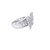 10K White Gold Baguette Diamond Butterfly Ladies Ring 1.50ctw