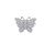 10K White Gold Baguette Diamond Butterfly Ladies Ring 1.50ctw