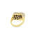 10K Gold Baguette Diamond Heart Ring 2.80ct