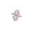 10K Rose Gold Baguette Diamond Ring 0.66ct