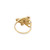 10K Yellow Gold Diamond Butterfly Ring 0.50ct