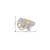 10K Yellow Gold Diamond Butterfly Ring 0.50ct