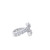 10K White Gold Baguette Diamond Heart Ring 0.98ct