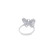 10K White Gold Diamond Butterfly Ring 0.50ct