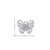 10K White Gold Diamond Butterfly Ring 0.50ct