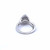 10K White Gold Pear Shape Diamond Engagement Ring set 1.00ctw