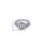 10K White Gold Diamond Engagement Ring set 1.00ctw