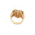 14K Yellow Gold Baguette Diamond Heart Ring 1.73ct