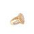 14K Yellow Gold Baguette Diamond Heart Ring 1.73ct