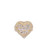 14K Yellow Gold Baguette Diamond Heart Ring 1.73ct
