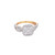 10K Yellow Gold Diamond Engagement Ring Set 1.00ctw