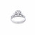 10K White Gold Diamond Engagement Ring Set 1.00ct