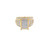 10K Yellow Gold Baguette Diamond Engagement Ring 0.50-2.00ctw