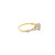 14K Yellow Gold Diamond Heart Ring 0.33ctw