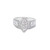 10K White Gold Baguette Diamond Engagement Ladies Ring Set 1.25ctw