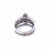 10K White Gold Baguette Diamond Engagement Ladies Ring Set 1.25ctw