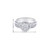 10K White Gold Diamond Engagement Ring Set 0.50ctw