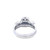 10K White Gold Diamond Engagement Ring Set 0.50ctw