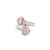 10K Rose and White Gold Baguette Diamond Ring 1.00ctw