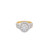 10K Yellow Gold Diamond Ladies Engagement Ring Set 1.00ctw