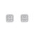 10K White Gold Baguette Diamonds Earrings 0.28-0.90ctw