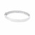 10KT White Gold Baguette Diamond Bangle 3.50ct