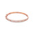 10KT Rose Gold Baguette Diamond Bangle 1.70ct