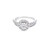 14K White Gold Diamond Ladies Engagement Ring Set 1.00ct
