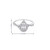 10K White Gold Diamond Ladies Pear shape Engagement Ring 0.25ct
