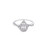 10K White Gold Diamond Ladies Pear shape Engagement Ring 0.25ct