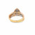 10K Yellow Gold Diamond Ladies Pear Shape Engagement Ring Set 0.75ctw