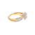 14K Yellow Gold Baguette Diamond Ladies Engagement Ring Set 0.75ctw