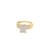 10K Yellow Gold Baguette Diamond Ladies Engagement Ring 0.50ctw