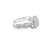 10K White Gold Diamond Ladies Engagement Ring Set 1.00ct
