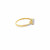 10K Yellow Gold Diamond Heart Engagement Ring 0.25ctw