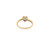 10K Yellow Gold Diamond Heart Engagement Ring 0.25ctw